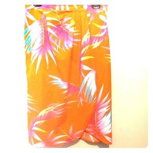 Vintage wrap tropical Hawaiian skirt Sz L